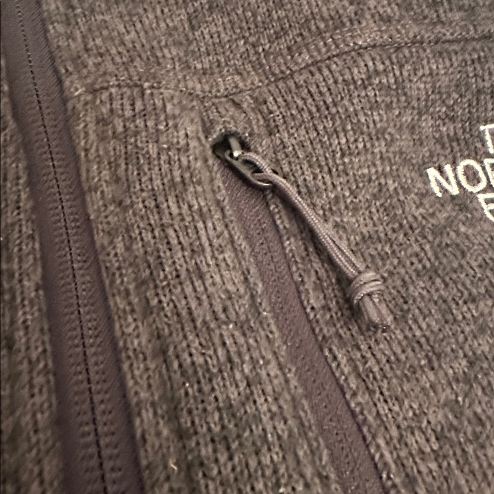 The North Face Charcoal Gordon Lyons Fleece Quarter Zip Jacket Mens Size Medium - Picture 8 of 14